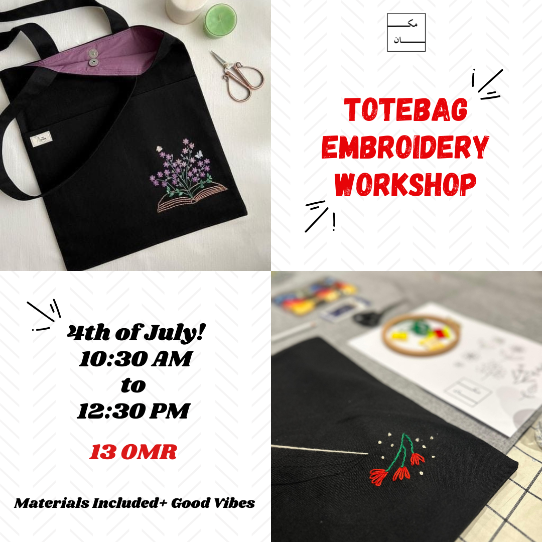 Tote bag Embroidery Workshop