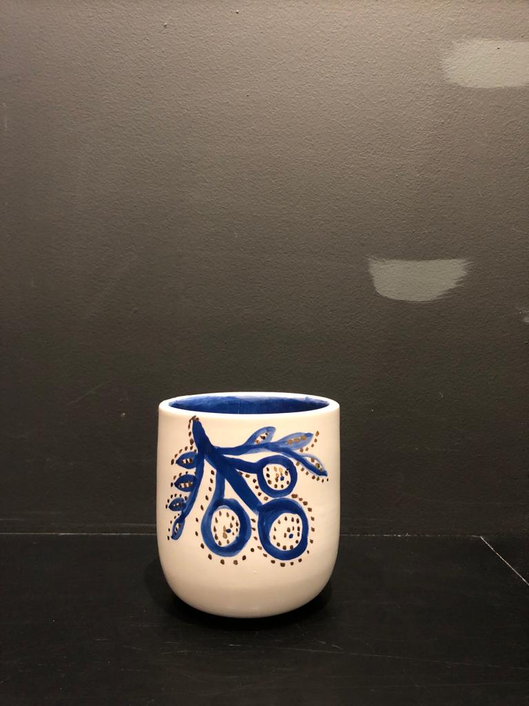 Hand Painted Earthenware Cups by Debjani