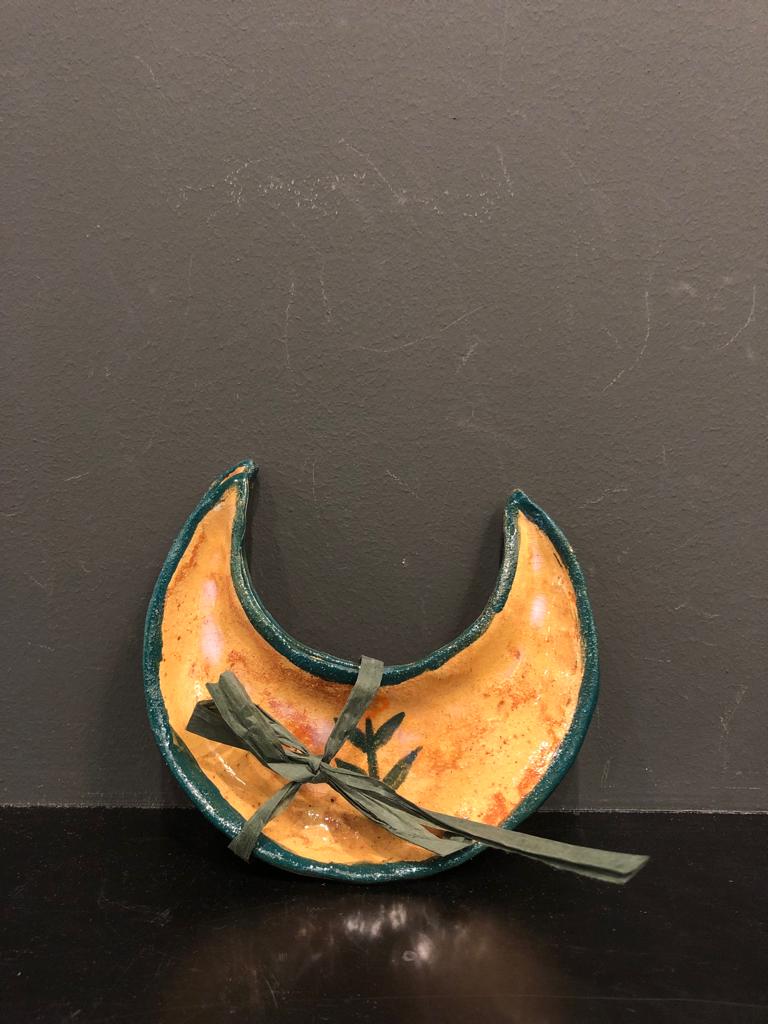 Small Crescent Plates by Debjani