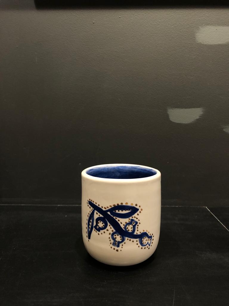 Hand Painted Earthenware Cups by Debjani