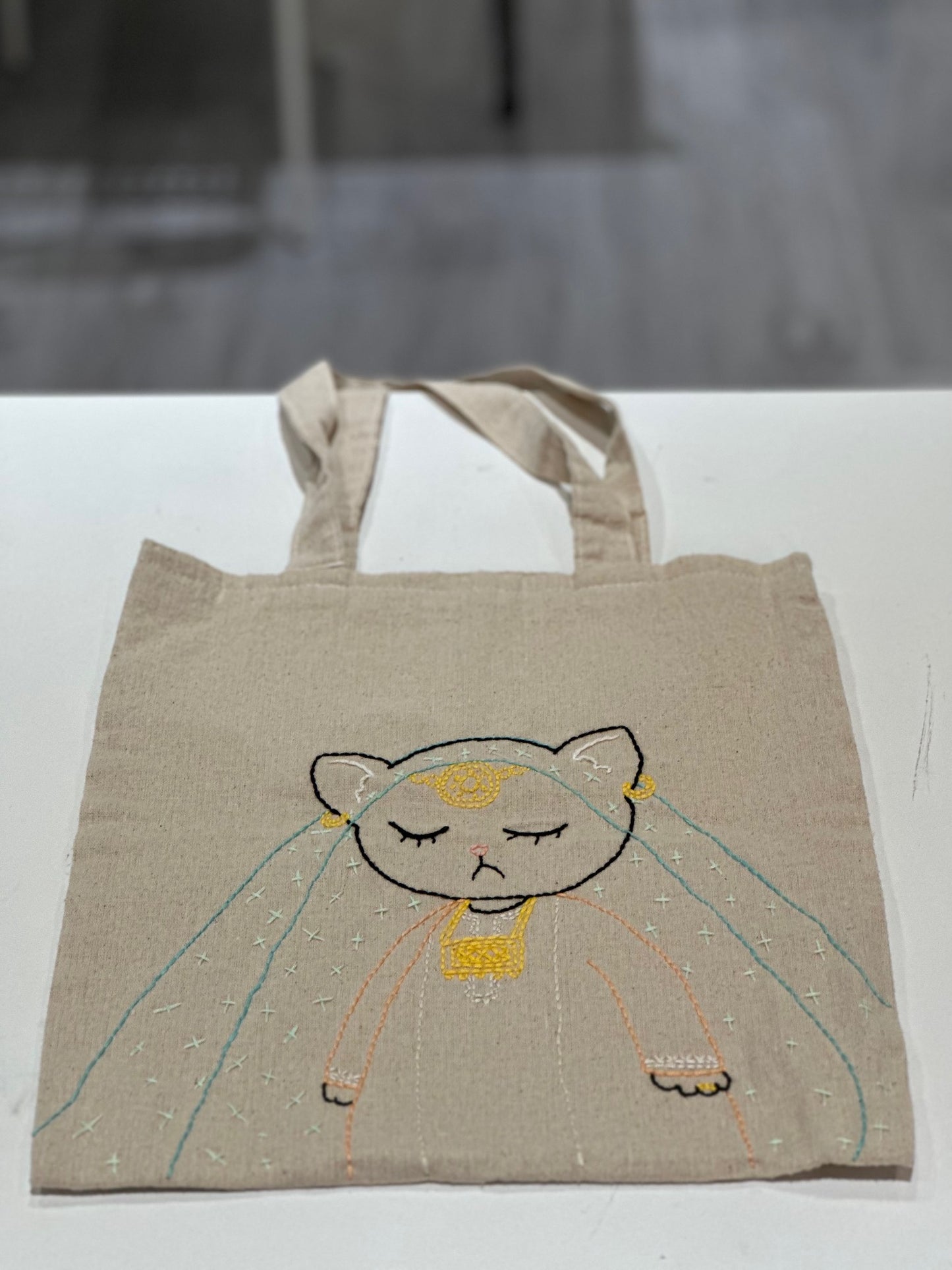Lady Cat Maya Tote Bag by Waad & Shaima