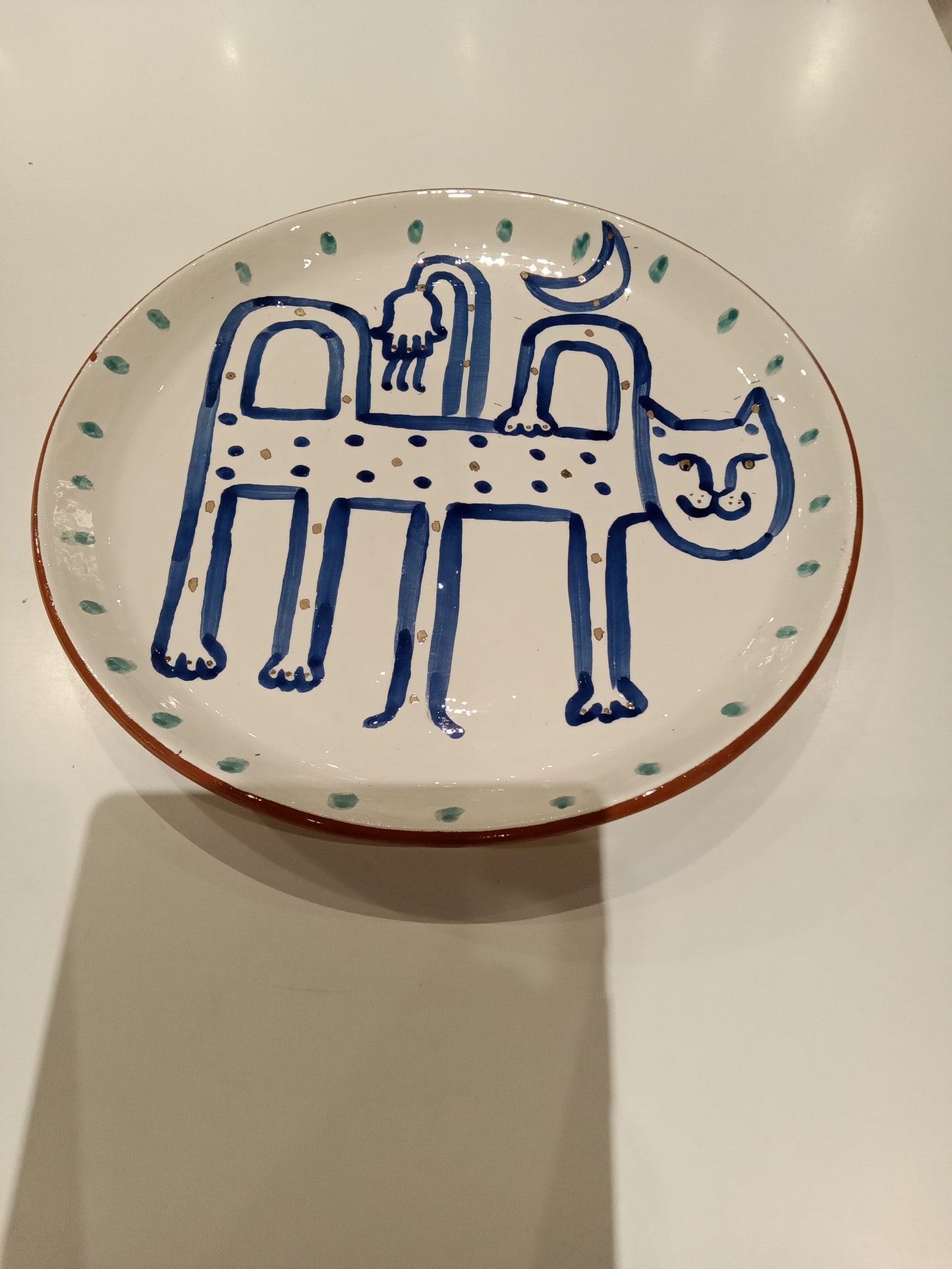 Hand Painted Terracotta Plates by Debjani