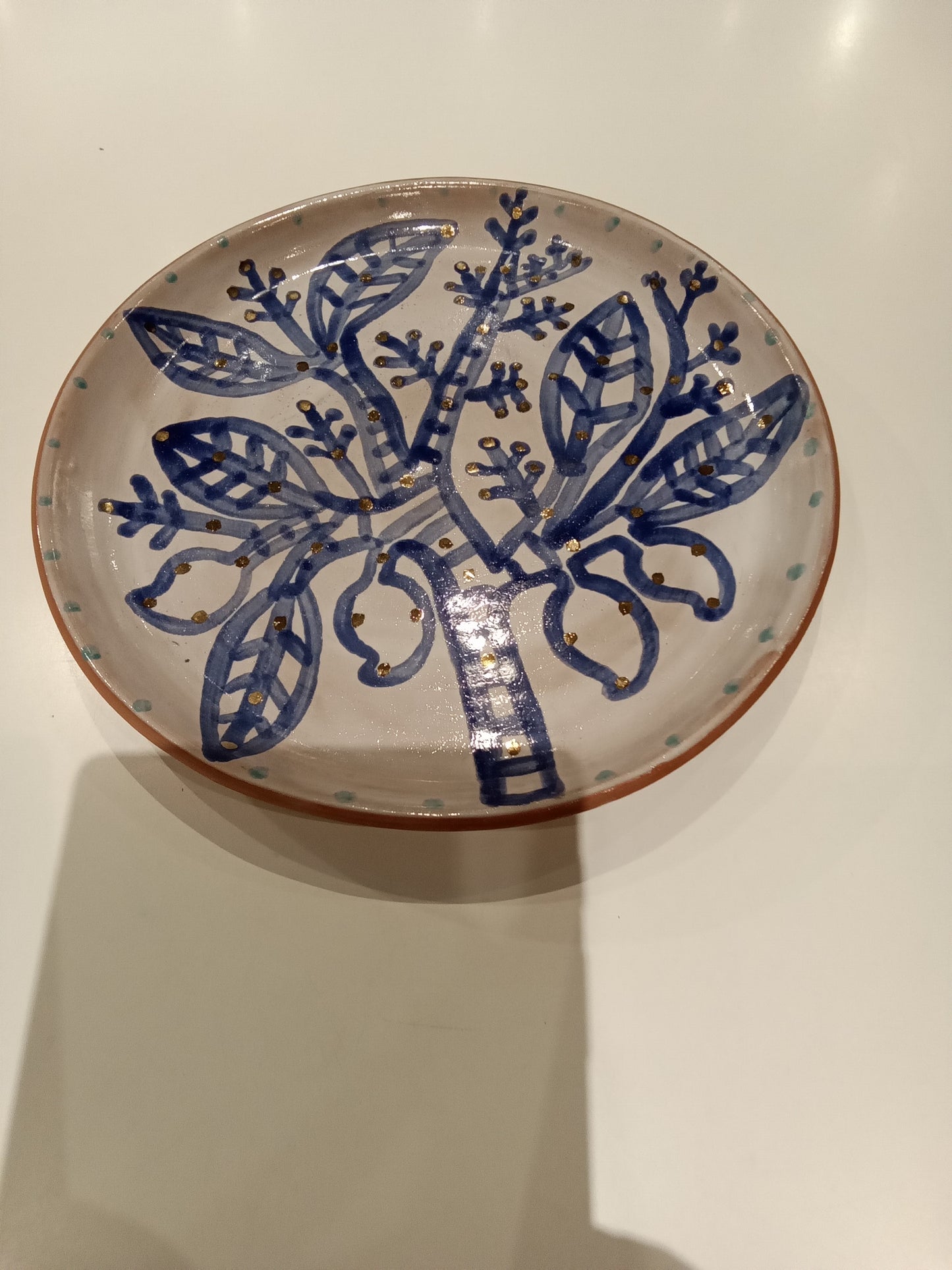 Hand Painted Terracotta Plates by Debjani