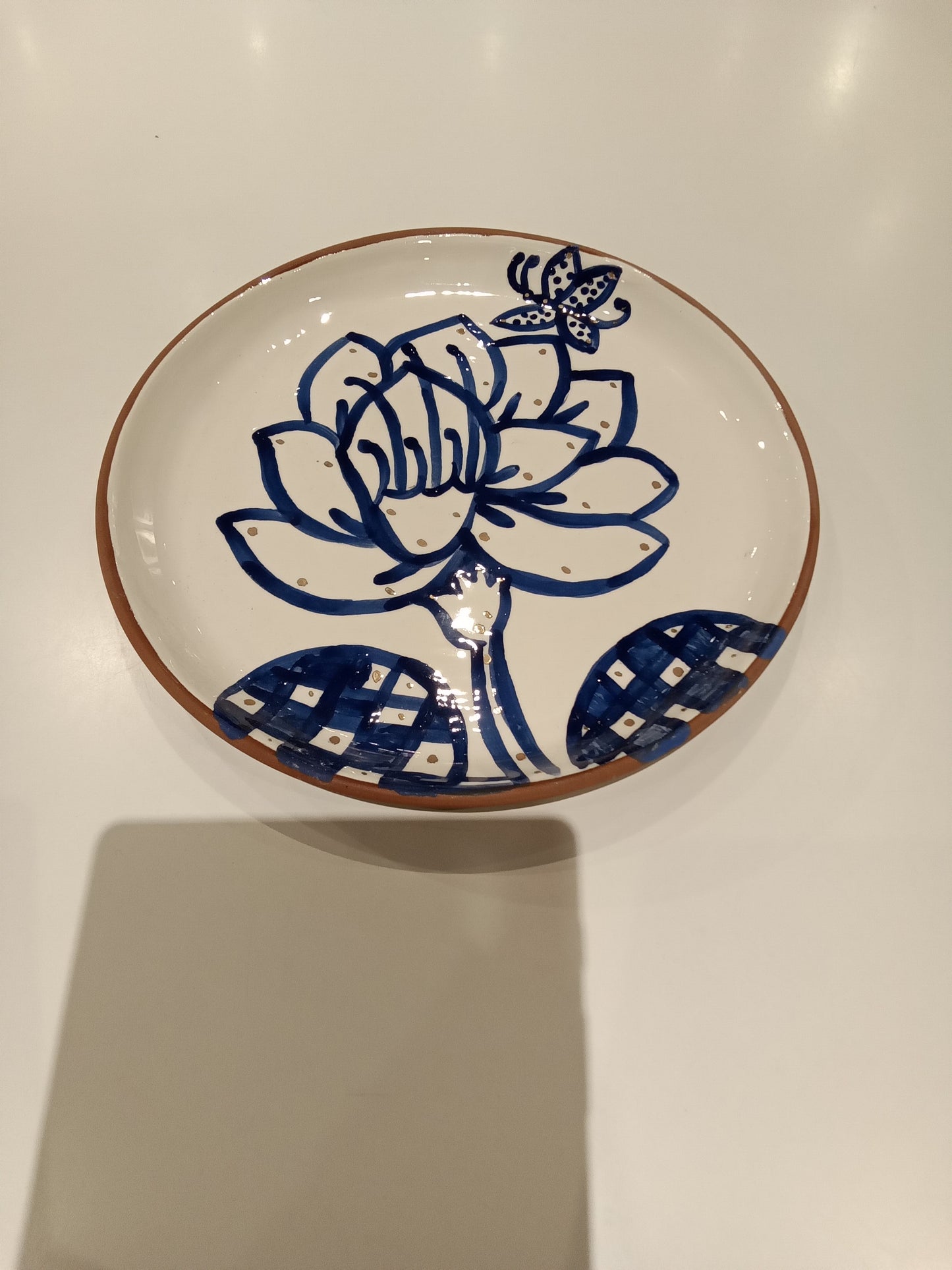 Hand Painted Terracotta Plates by Debjani