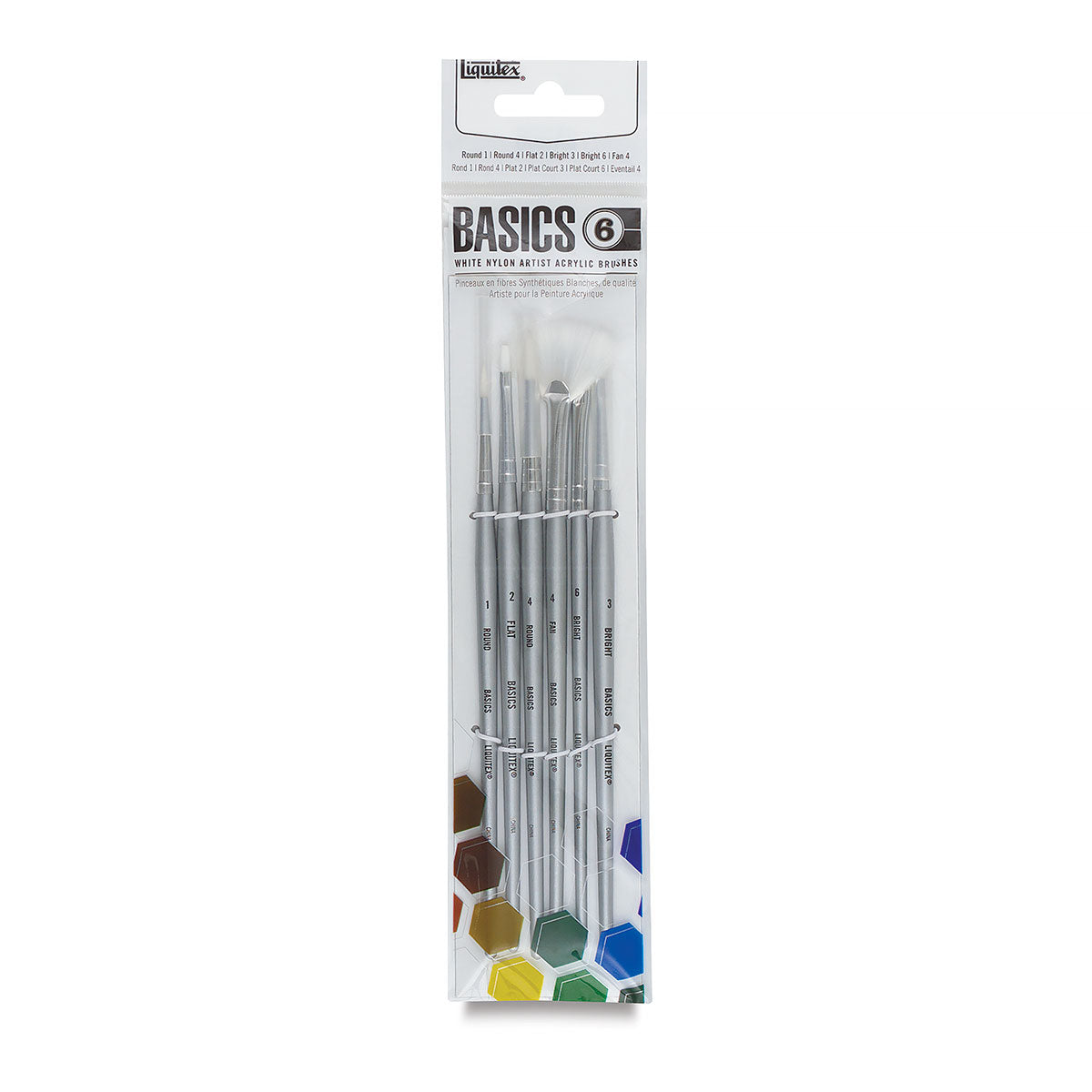 Liquitex Basics Brush Pack 4 long handle