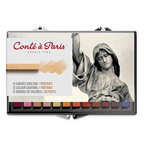 Conte A Paris Box of 12 Pastels - Portrait
