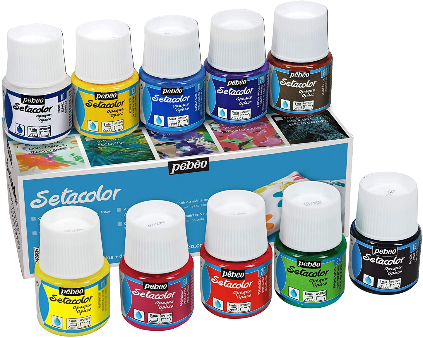Setacolor Opaque Fabric paint set 10x45ml