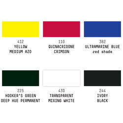 Acrylic Soft Body Set 6X22ML Mixing