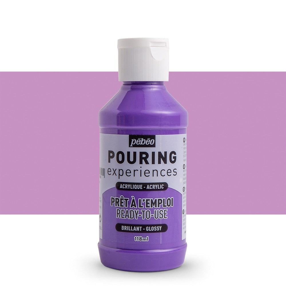 Pebeo Ready To Use Pouring Paint 118ml - Light Violet