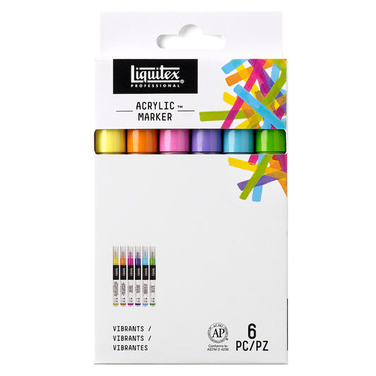 Liquitex Professional Vibrant Paint Marker Set of 6