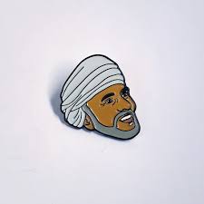 Sultan Qaboos Enamel Pin Colored