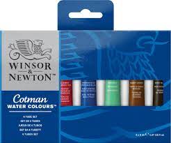 Winsor & Newton Cotman Water Colour 6x8ml Tube Set