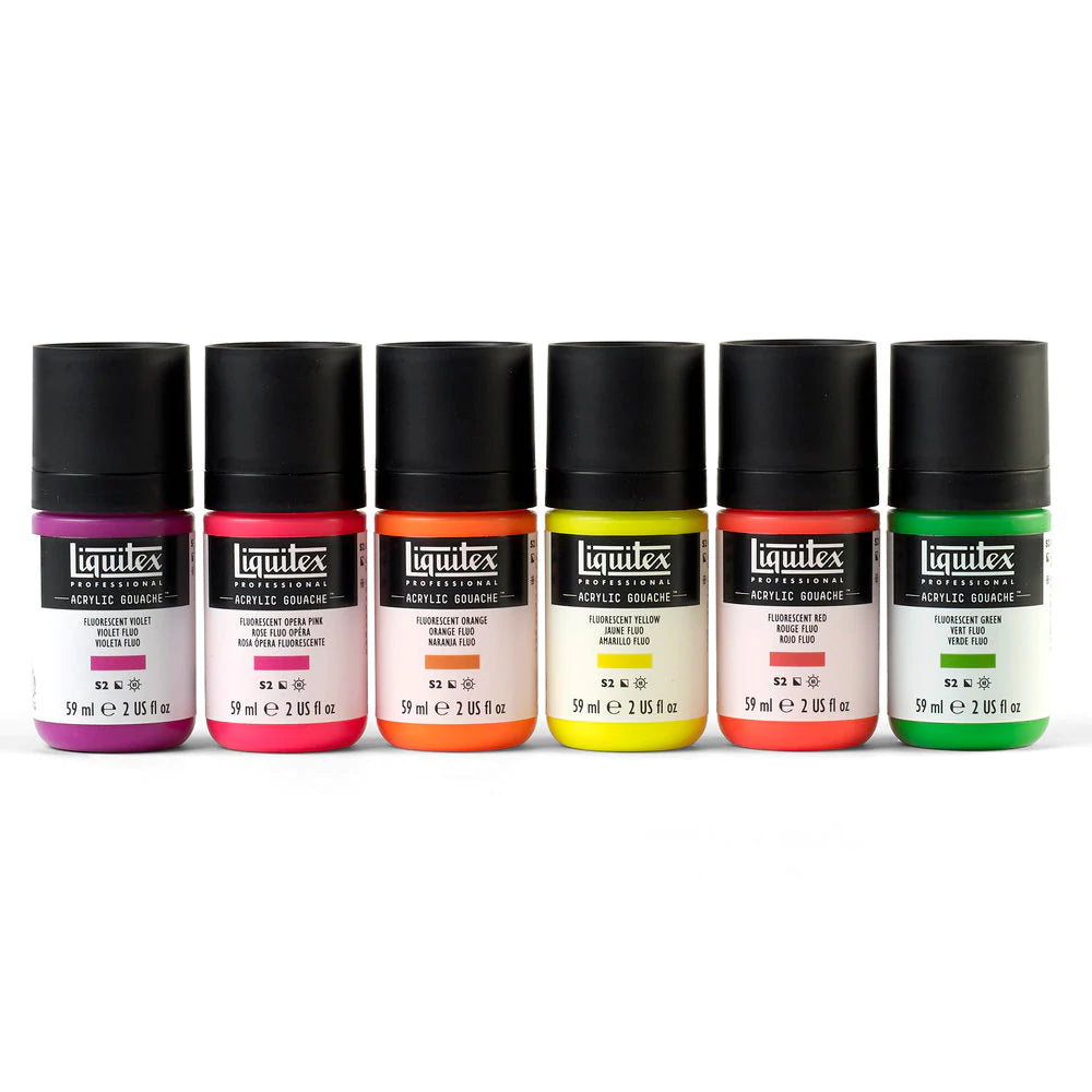 Acrylic Gouache Fluorescents Set