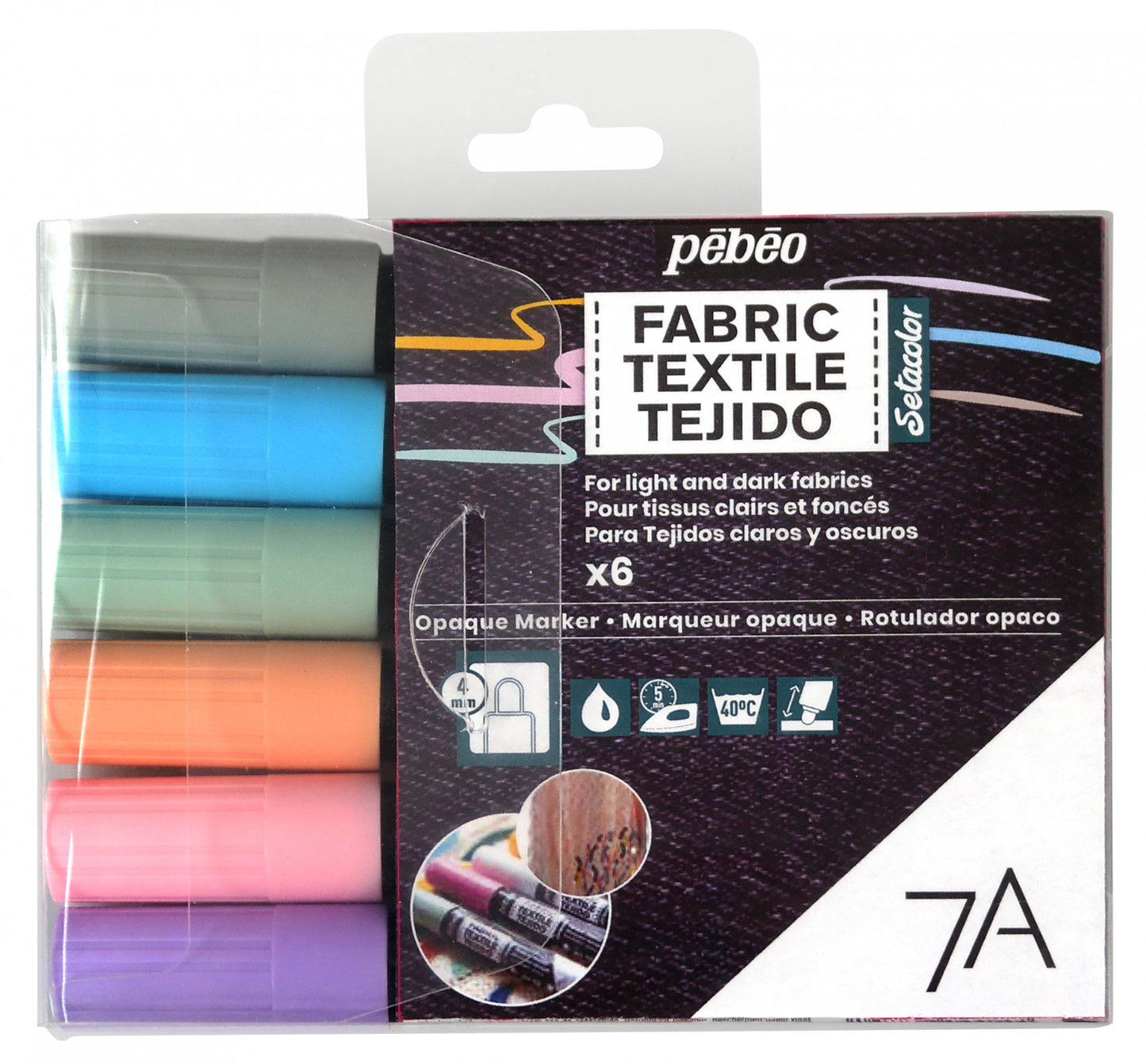 7A Fabric Marker Set x6