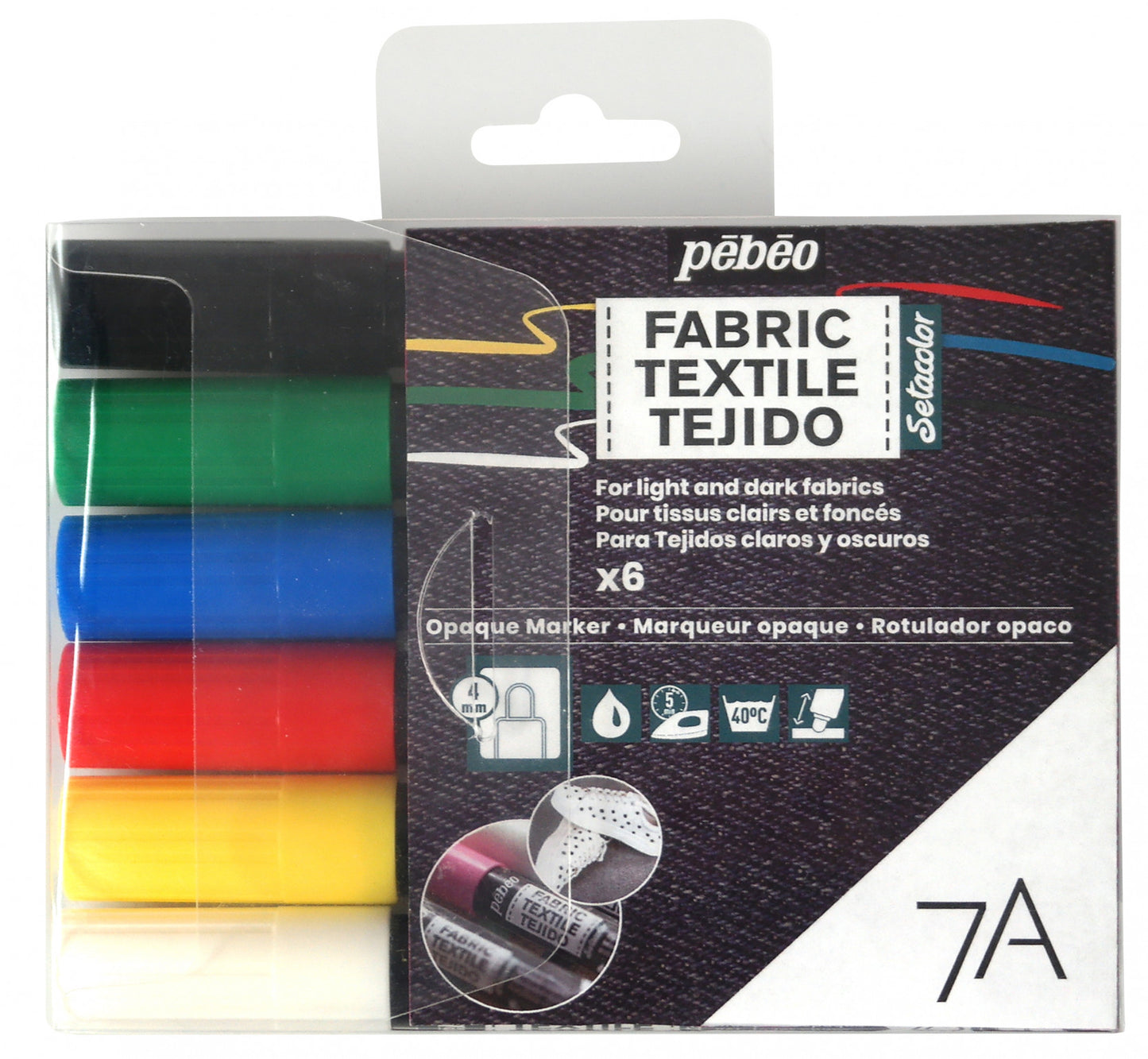 7A Fabric Marker Set x6