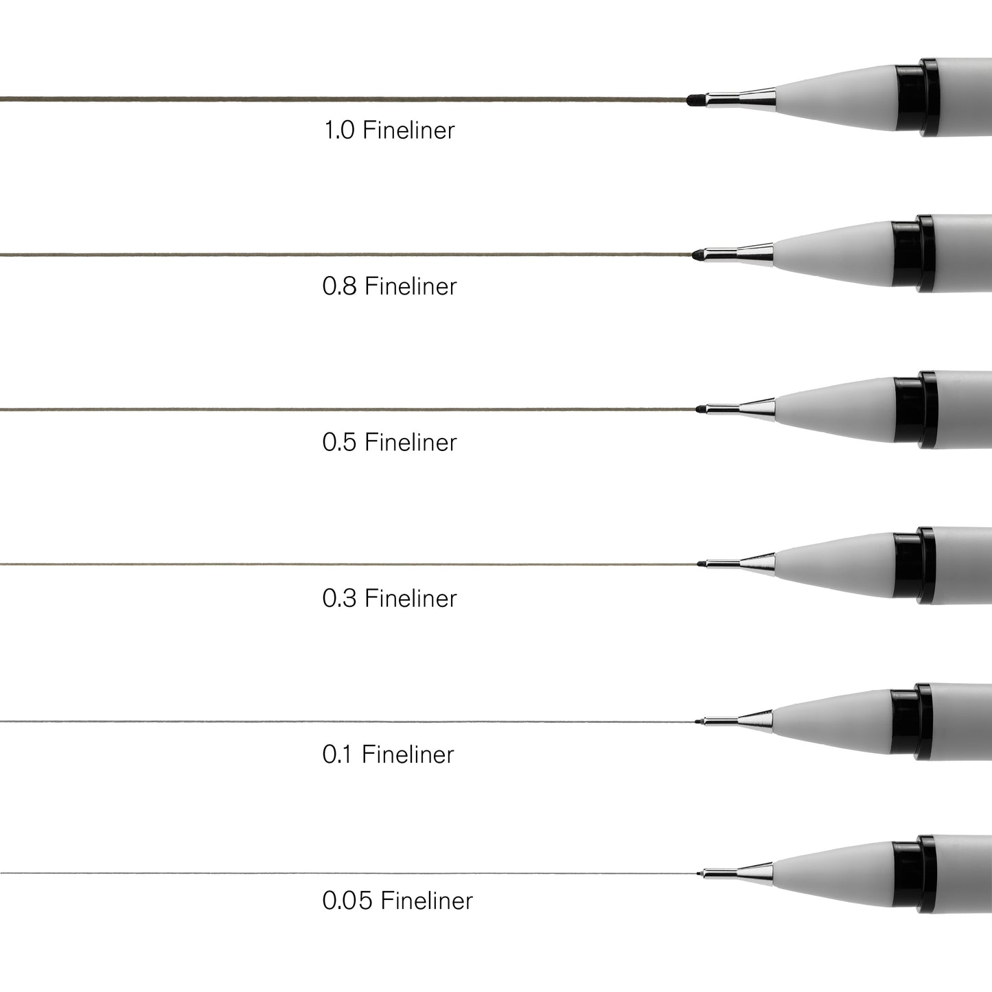 Winsor & Newton Fineliner Black Assortment Set