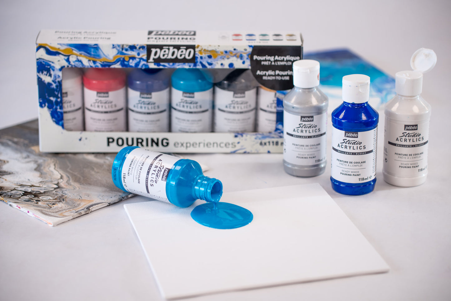 Ready To Use Acrylic Pouring Kit 6x118ml