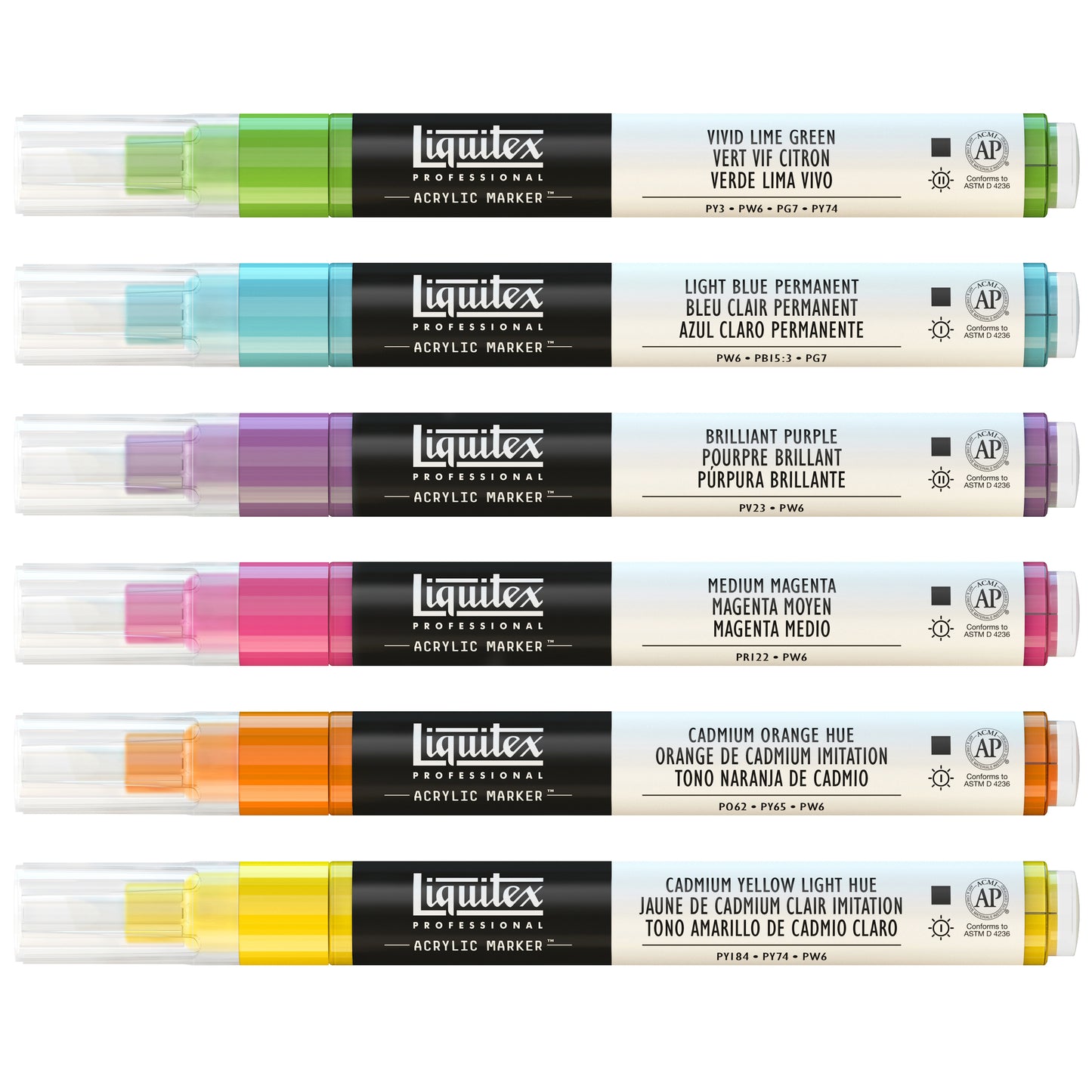 Liquitex Professional Vibrant Paint Marker Set of 6