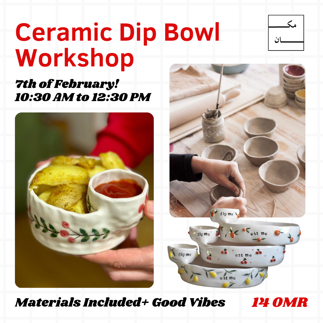 Ceramic dip bowl workshop