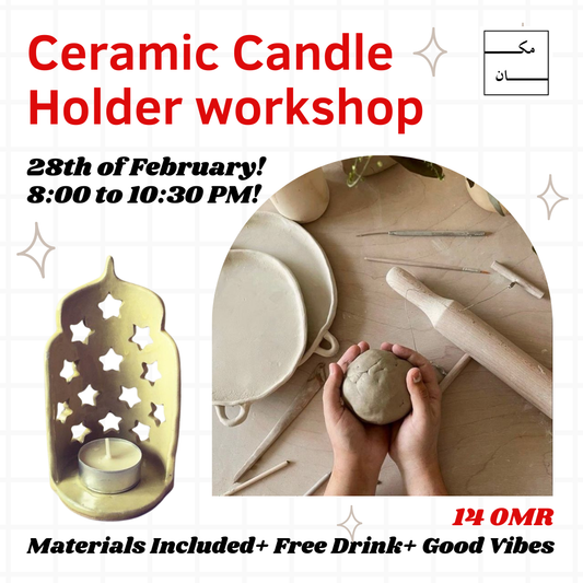 Ceramic Candle Holder workshop