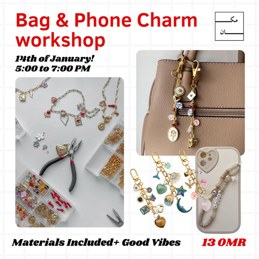 Bag & Phone charm workshop