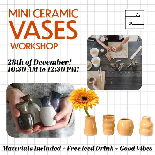 Mini Ceramic Vases Workshop