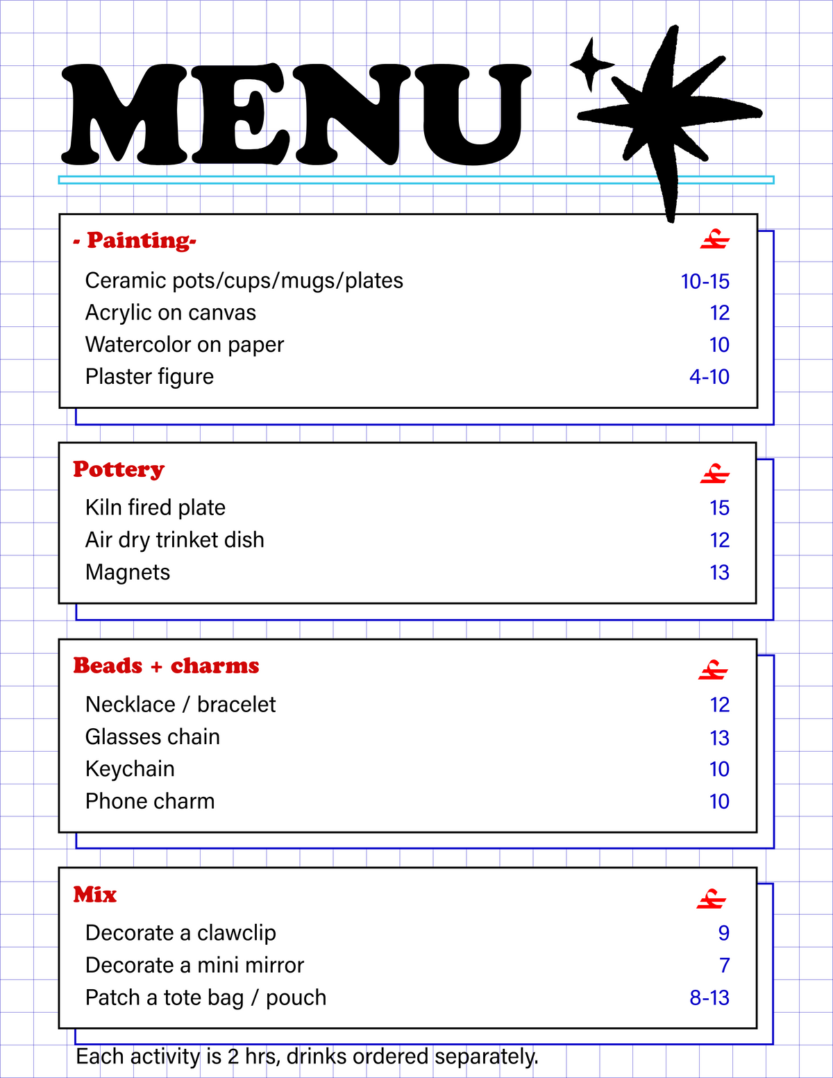 Walk in Menu
