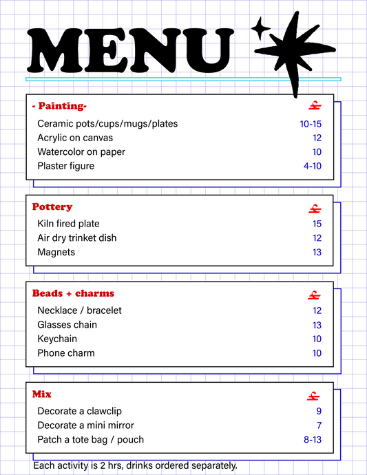 Walk in Menu