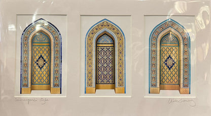 Three panel photography print by Clive Gracey