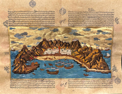 Old map of Oman by Azam Eisazadeh