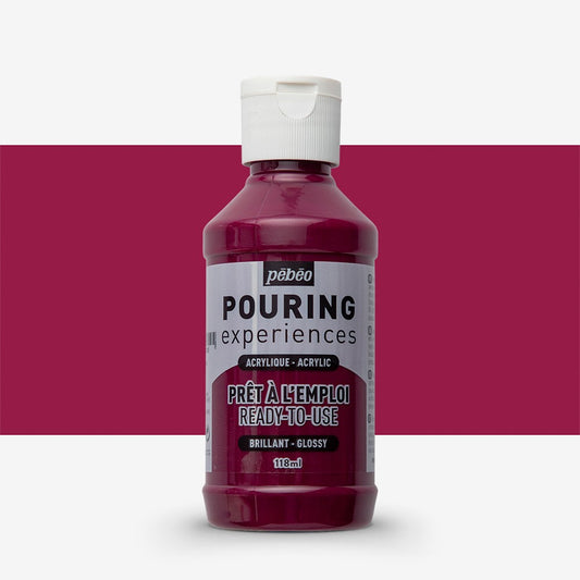Pebeo Ready To Use Pouring Paint 118ml - Deep Magenta