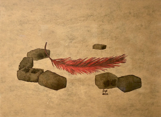 Untitled by Kawther Al Harthi (framed)