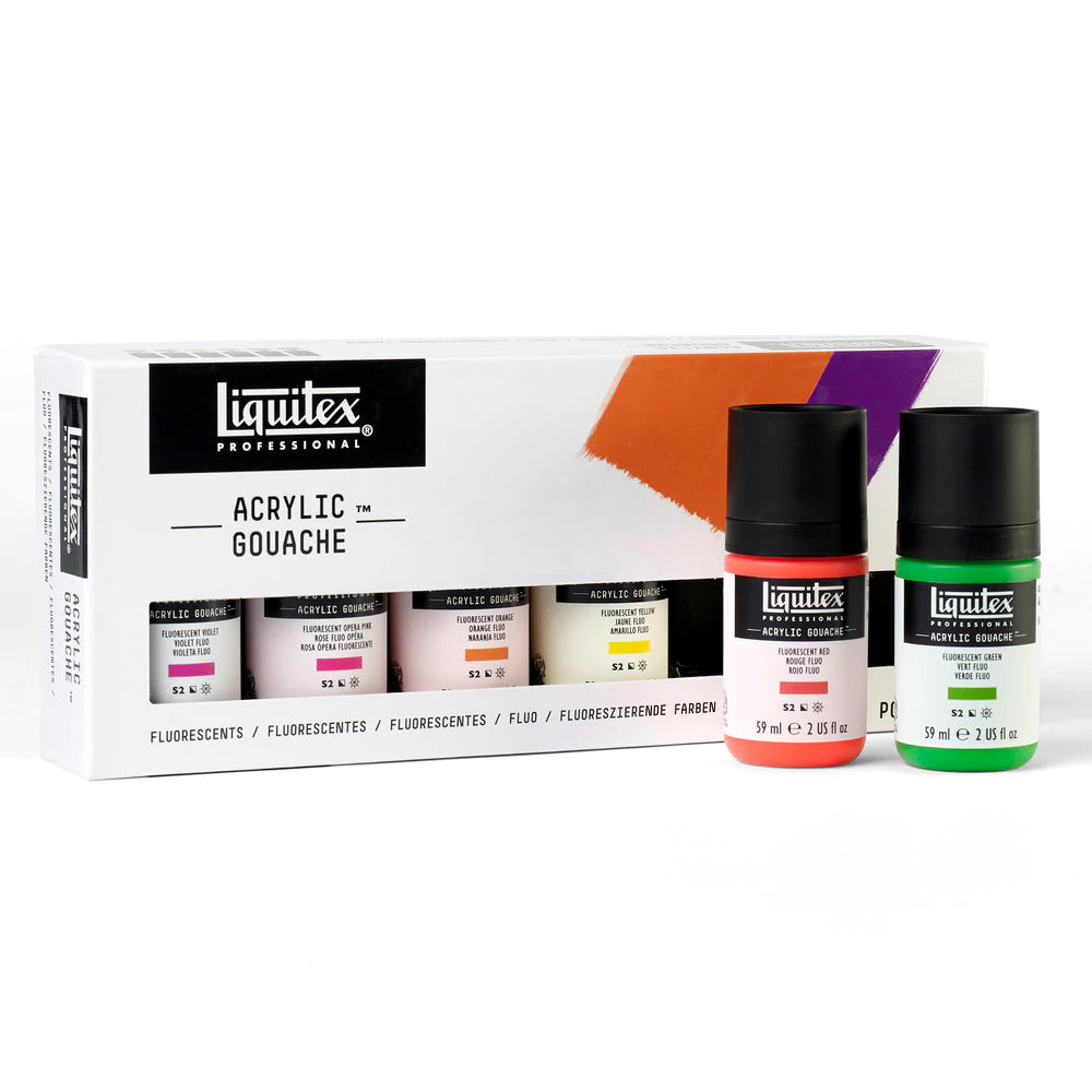 Acrylic Gouache Fluorescents Set